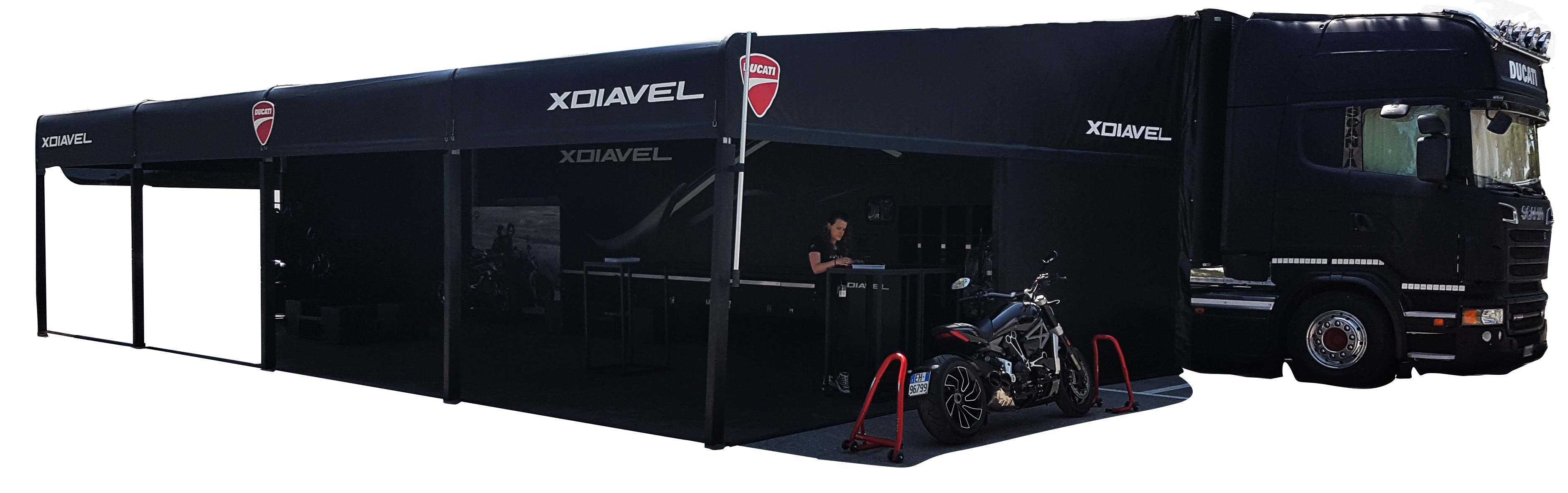 transpecial service semirimorchio tenda racing