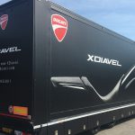 semirimorchio tenda racing evento ducati transpecial service
