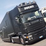 semirimorchio tenda racing evento ducati transpecial service