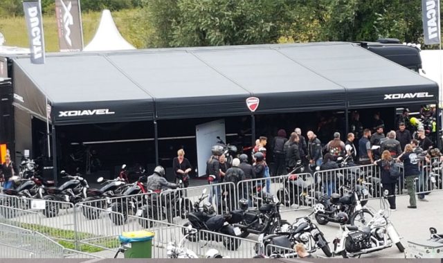 semirimorchio tenda racing evento ducati transpecial service
